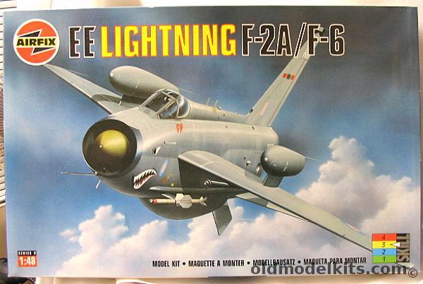 Airfix 1/48 EE Lightning F-2A/F6 - RAF 19 Sq Gutersloh Germany (early or late) 1974 / 92 Sq Germany Late '73 / 56 Sq Wattisham UK '76 / 11 Sq Binbrook UK 1986 / 5 Sq Binbrook UK '84 / Training Flight Binbrook '83 / 11 Sq GCapt J Spencer Binbrook '88, 09178 plastic model kit